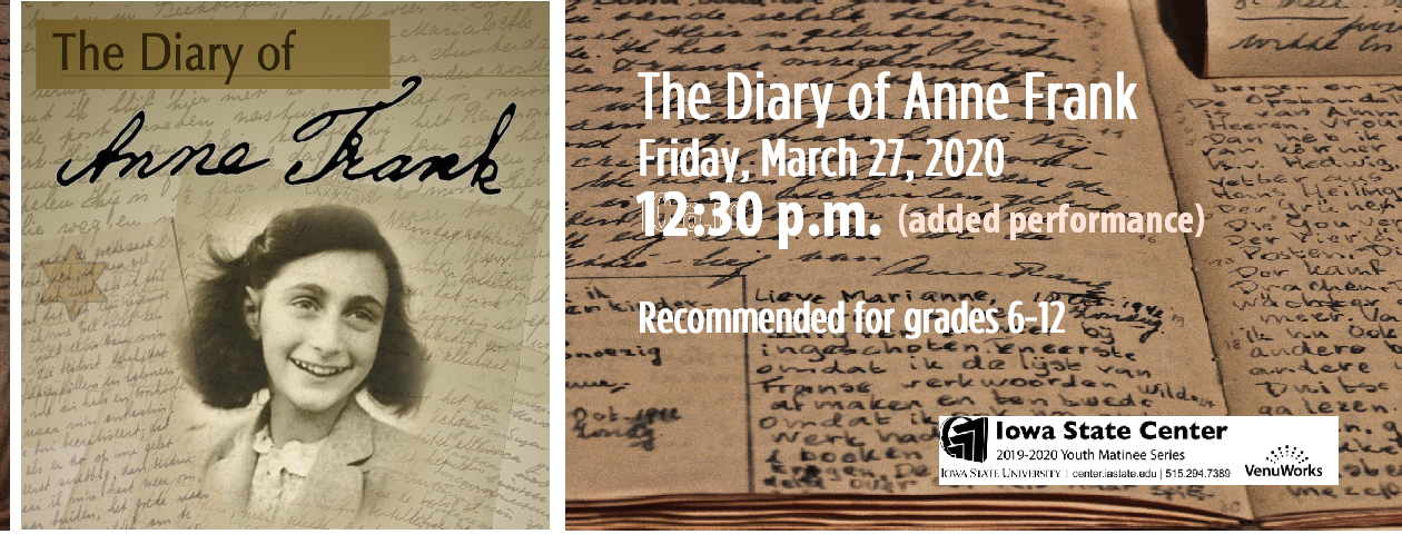Cancelled:  The Diary of Anne Frank