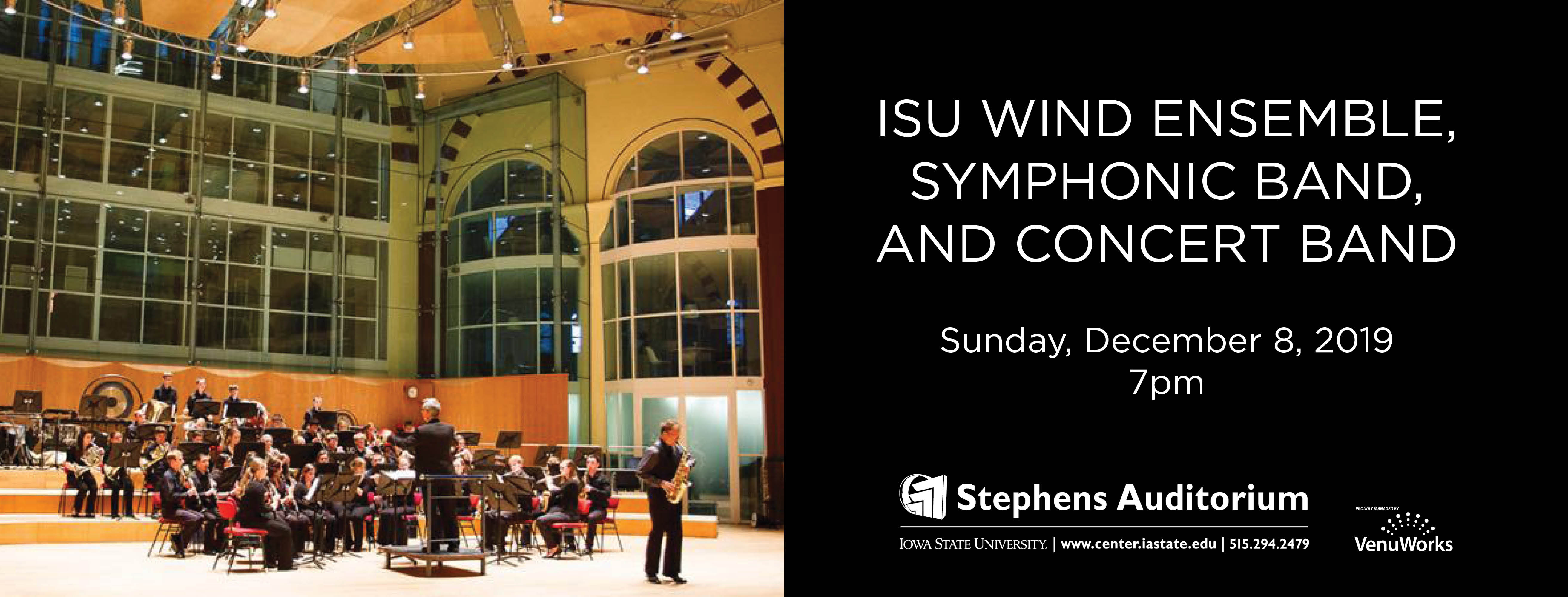 ISU Wind Ensemble, Symphonic Band, and Concert Band
